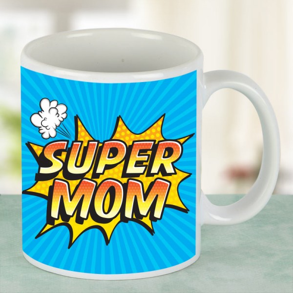 Super Mom Printed Mug