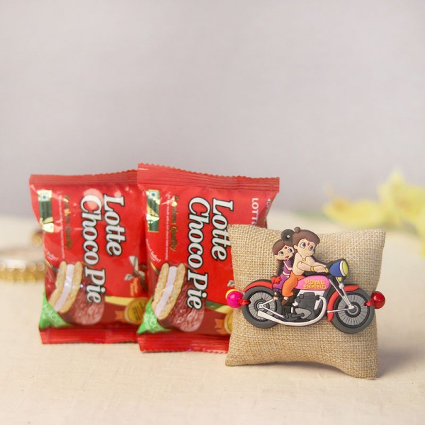 Cheerful Chhota Bheem Rakhi Gift 