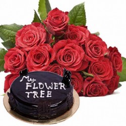 Send Flowers with Cake Online
