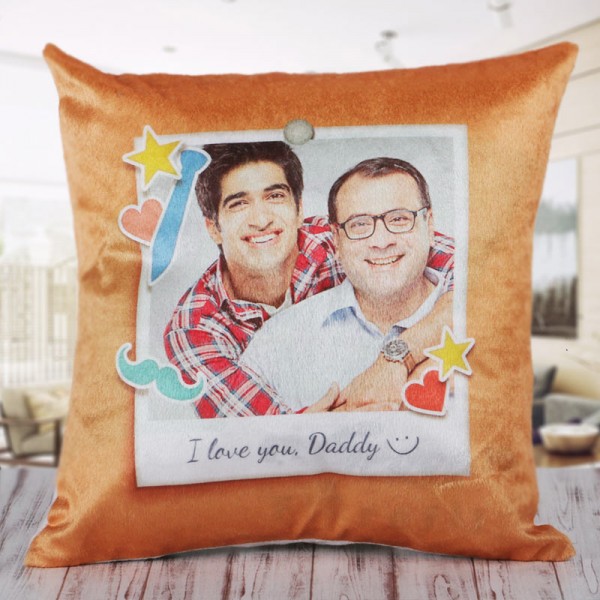 Personalised Photo Cushion for Father