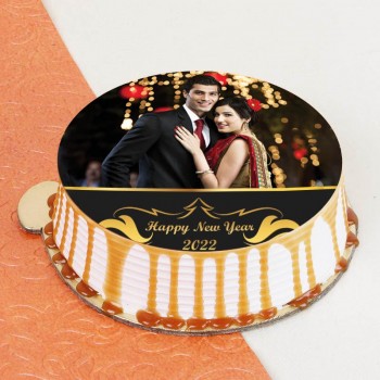 Delectable Personalised New Year Cake
