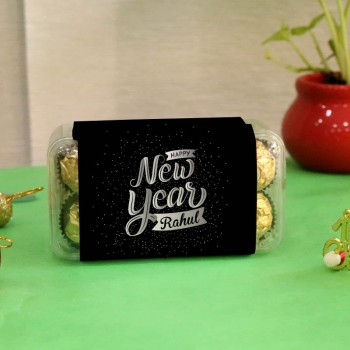 Appealing New Year Photo Chocolate