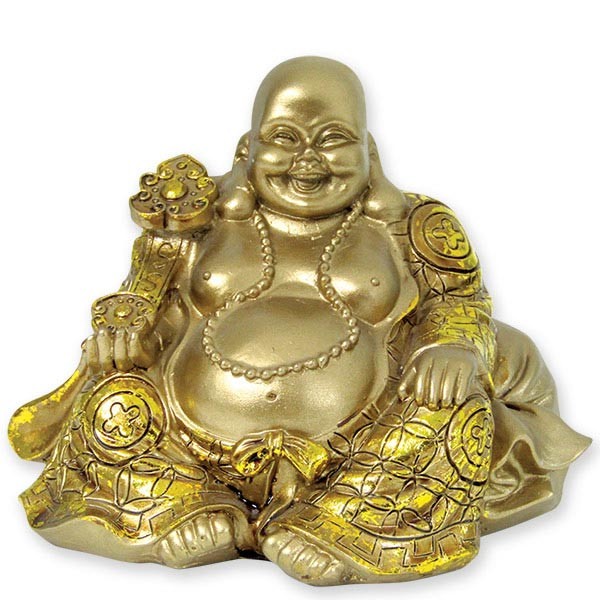 Elegant Sitting Laughing Buddha Idol