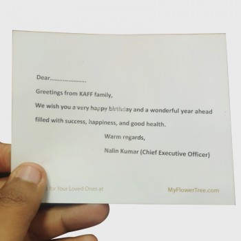Kaff Message Card