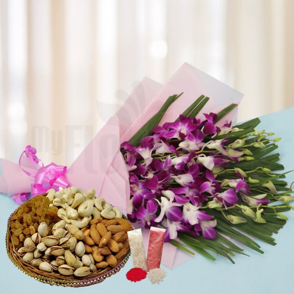 Orchids and Dry Fruits