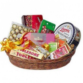 Basket of Imported Chocolates 