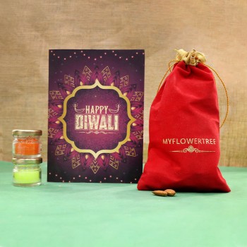 Diwali Greetings with Almonds