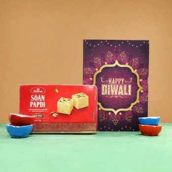 Soan Papdi with Diwali Greetings