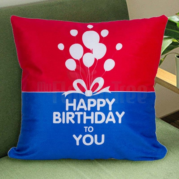 Happy Birthday Printed Cushion