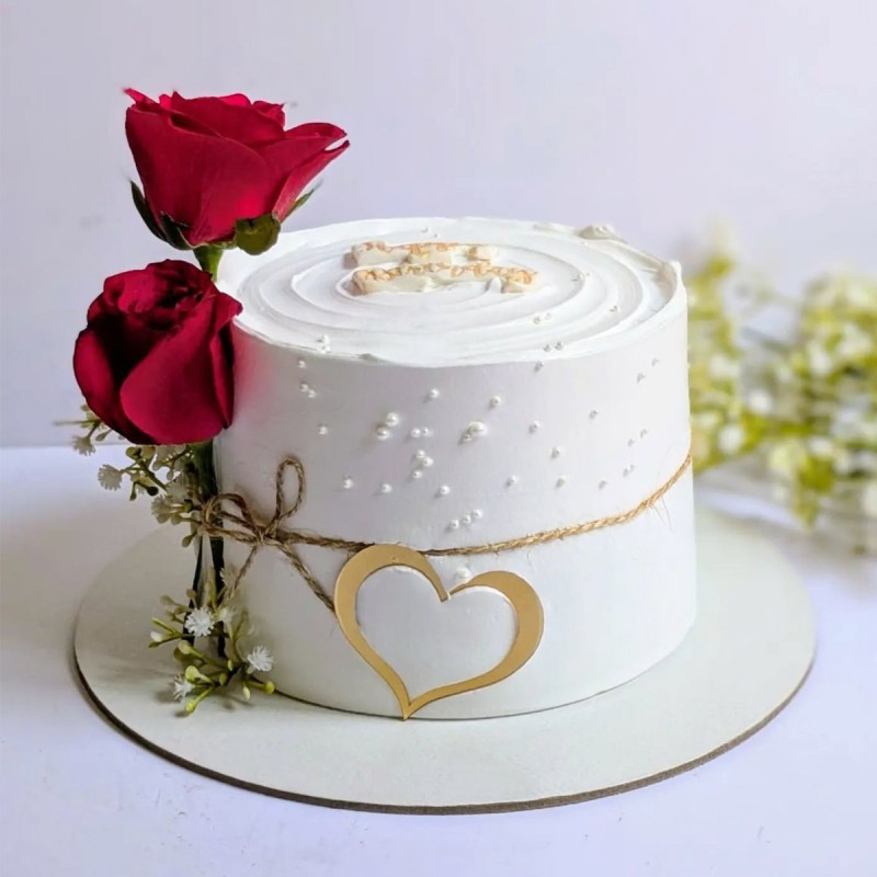 Eternal Love Red Rose Cake