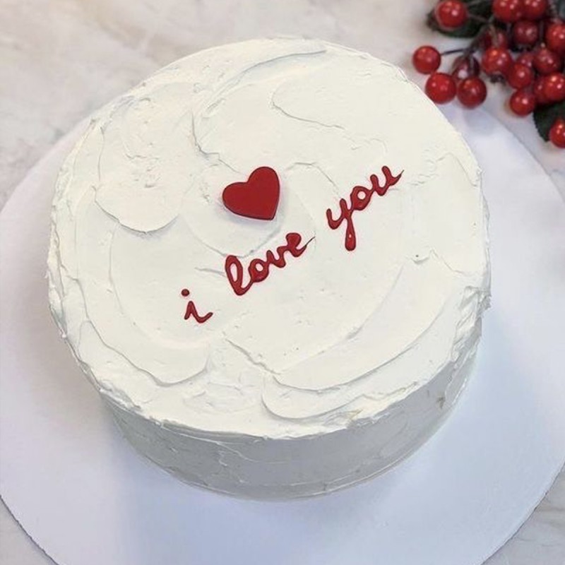 Love You Berry Cream Cake