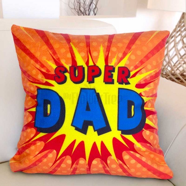 Super Dad Printed Cushion