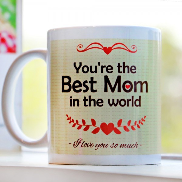Best Mom Printed Coffee Mug