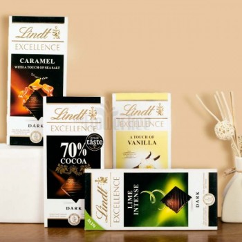 Pack of 4 Lindt Chocolates 100 gm Each