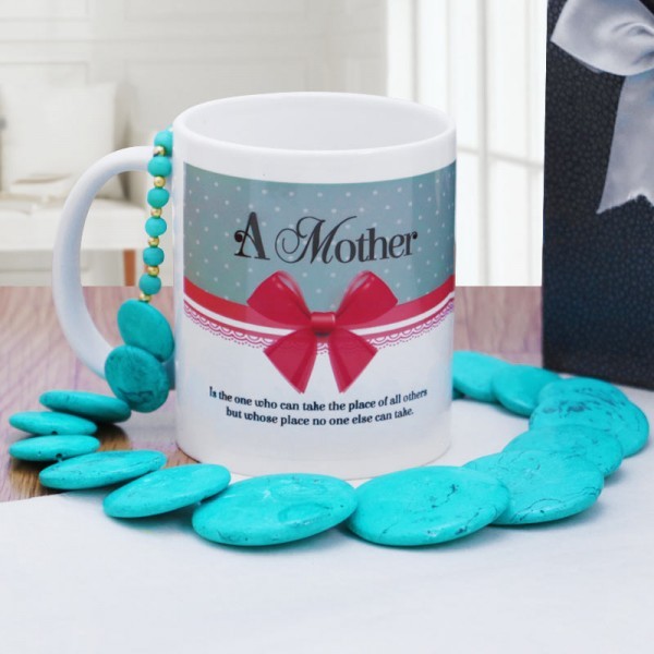 Blue Stone Designer Necklace with Mug