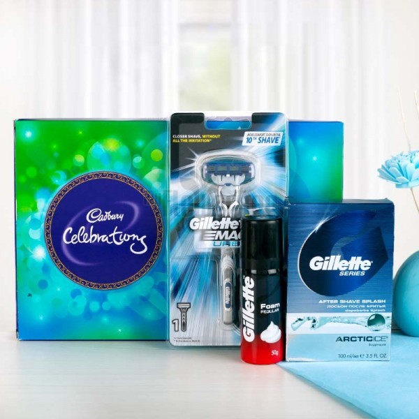 Gillete Shaving Kit with Cadbury Celebration