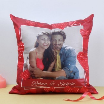 One Personalised Cushion for Couple