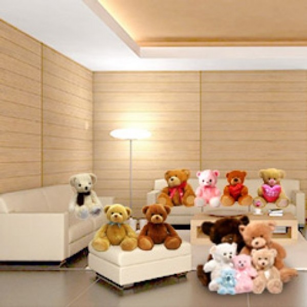 Room Full of Teddies including 1 Teddy (18 Inches) 4 Teddies (12 Inches) 10 Teddies (6 Inches)