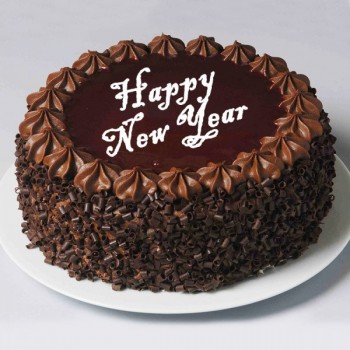 chocolate new year cake
