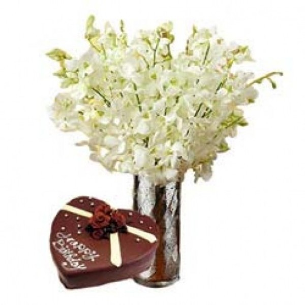 White Orchids n Cake