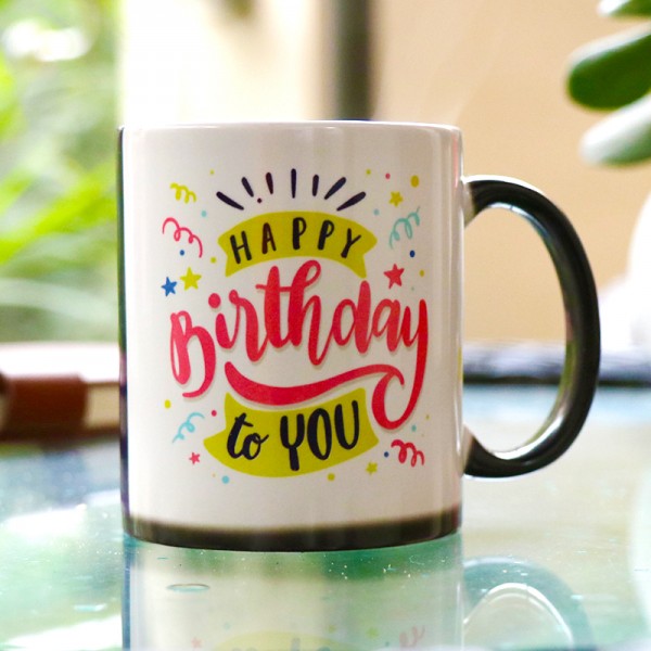 One Personalised Photo Magic Mug for Birthday