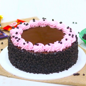 Half Kg Creamy Chocolate Chocochip Cake