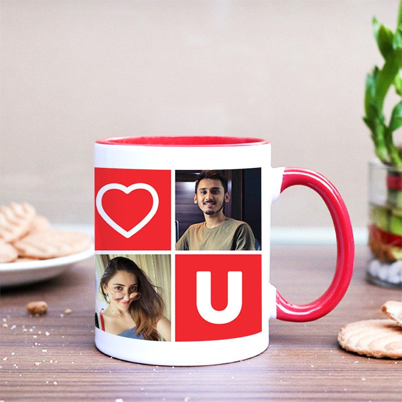 I Love U Theme Personalised Coffee Mug
