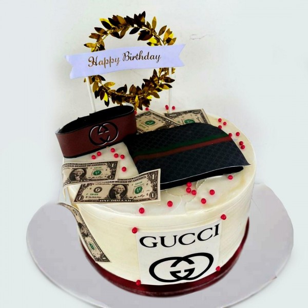gucci birthday cake