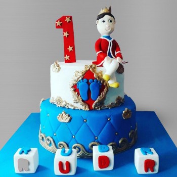Baby Boy Birthday Theme Cake