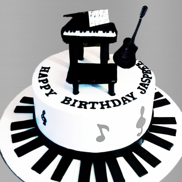 Musical Instrument Cake Tutorials - Musician Theme Cake