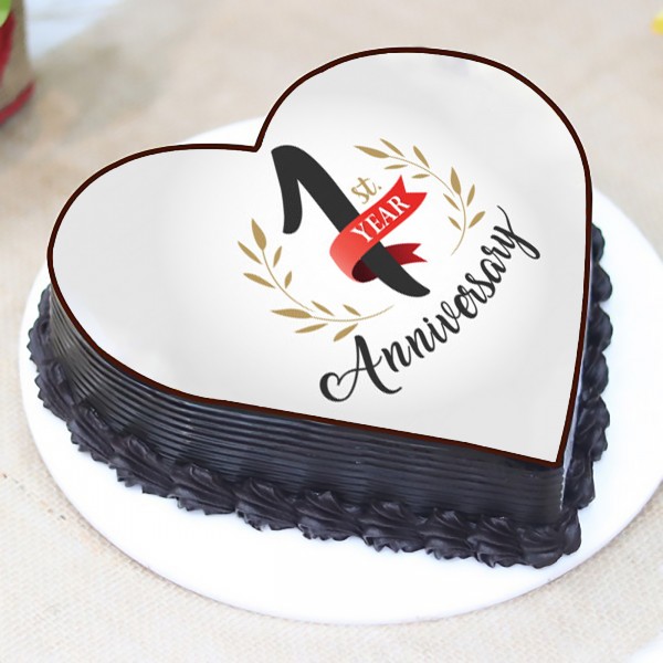Chocolate Love Happy Anniversary Cake - Deshbideshe