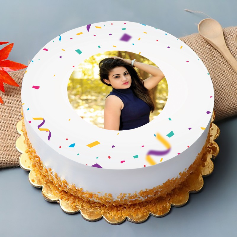 Butterscotch Photo Cake