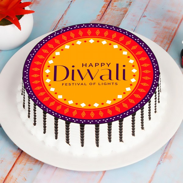 Happy Diwali Photo Cake