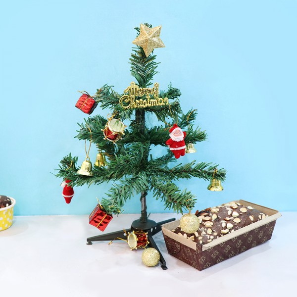 Christmas Tree and Plum Cake