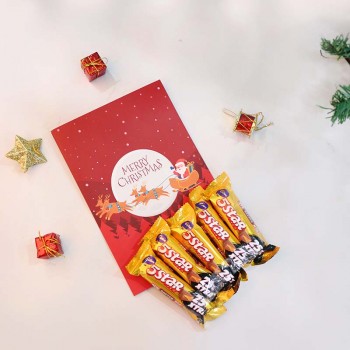Christmas Greeting Card and Five Star Chocolates