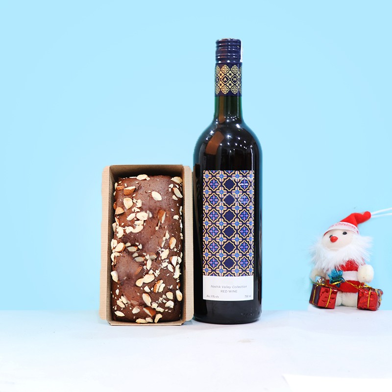 Christmas Combo of Wine and Plum Cake