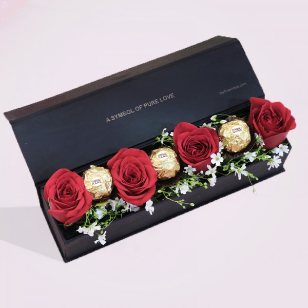 Roses with Chocolates