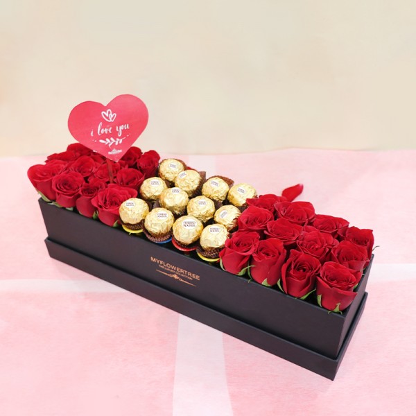Roses Box Arrangement
