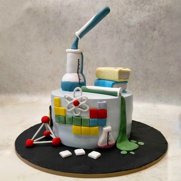 Cake tag: scientist - CakesDecor