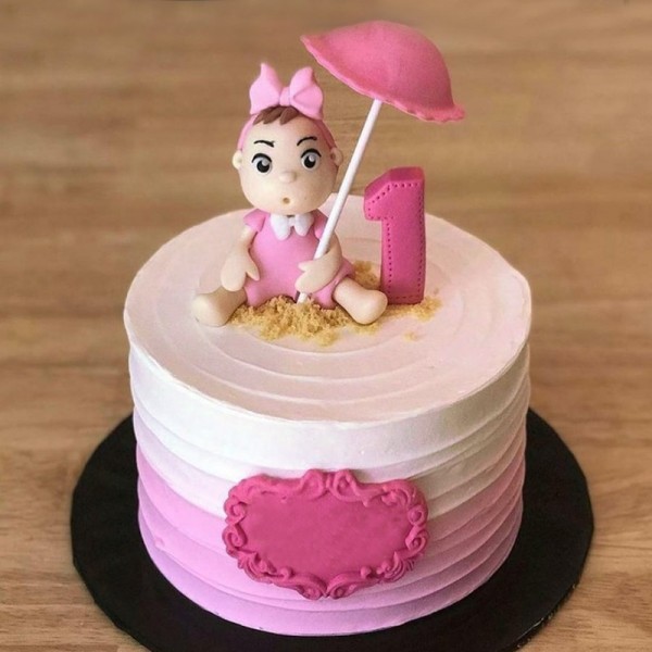 Baby Girl Dress Shower Cake - Custom Cakes in Lahore