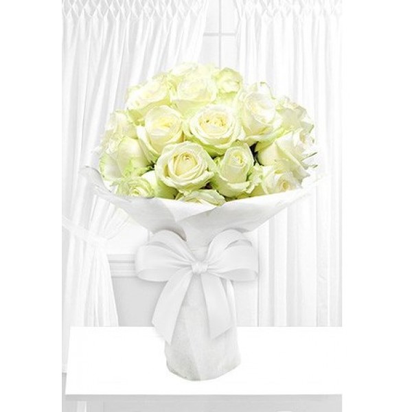 Radiant White Roses