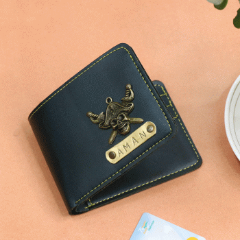 Blue Personalized Men Wallet 