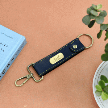 Blue Personalised Keychain