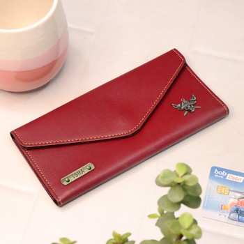 Mahroon Personalised Wallet for Women