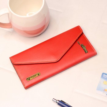 Red Personalised Wallet for Women