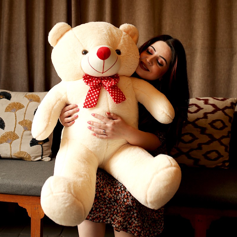 3 feet Cream Teddy Bear