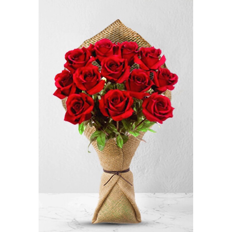 12 Long Stem Premium Rose Bouquet