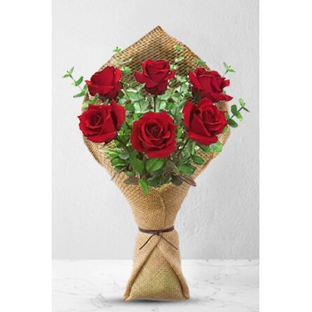 6 Long Stem Premium Rose Bouquet