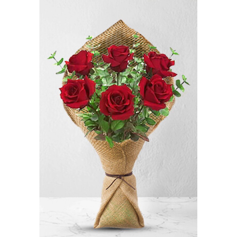 6 Long Stem Premium Rose Bouquet