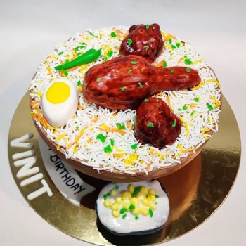 Tandoori Chicken Theme Cake